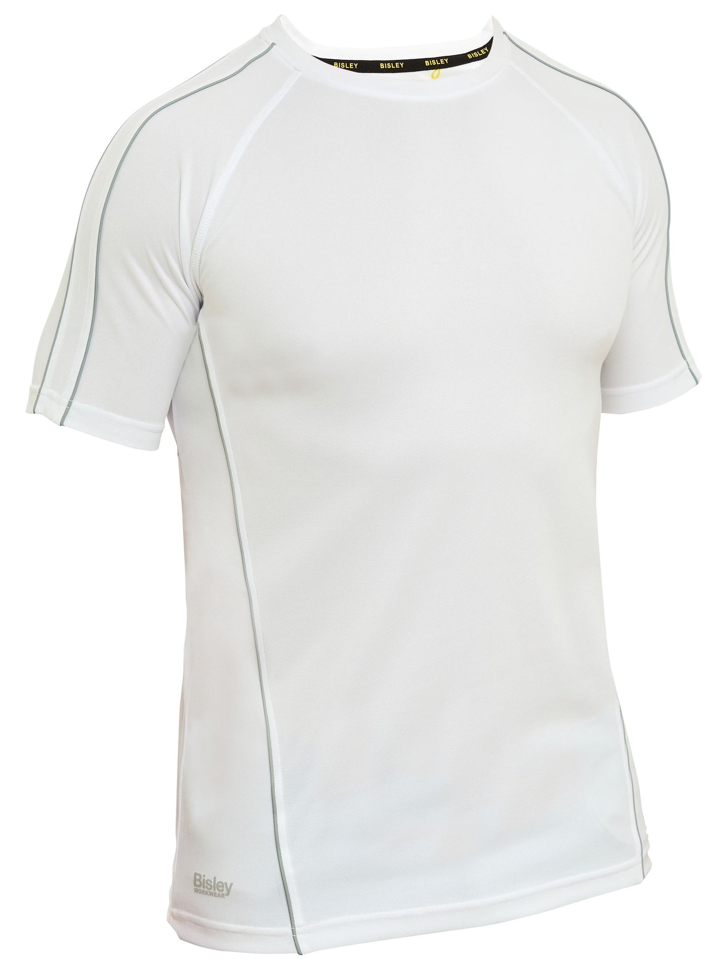 Cool Mesh Tee with Reflective Piping - 8 - T-Shirt