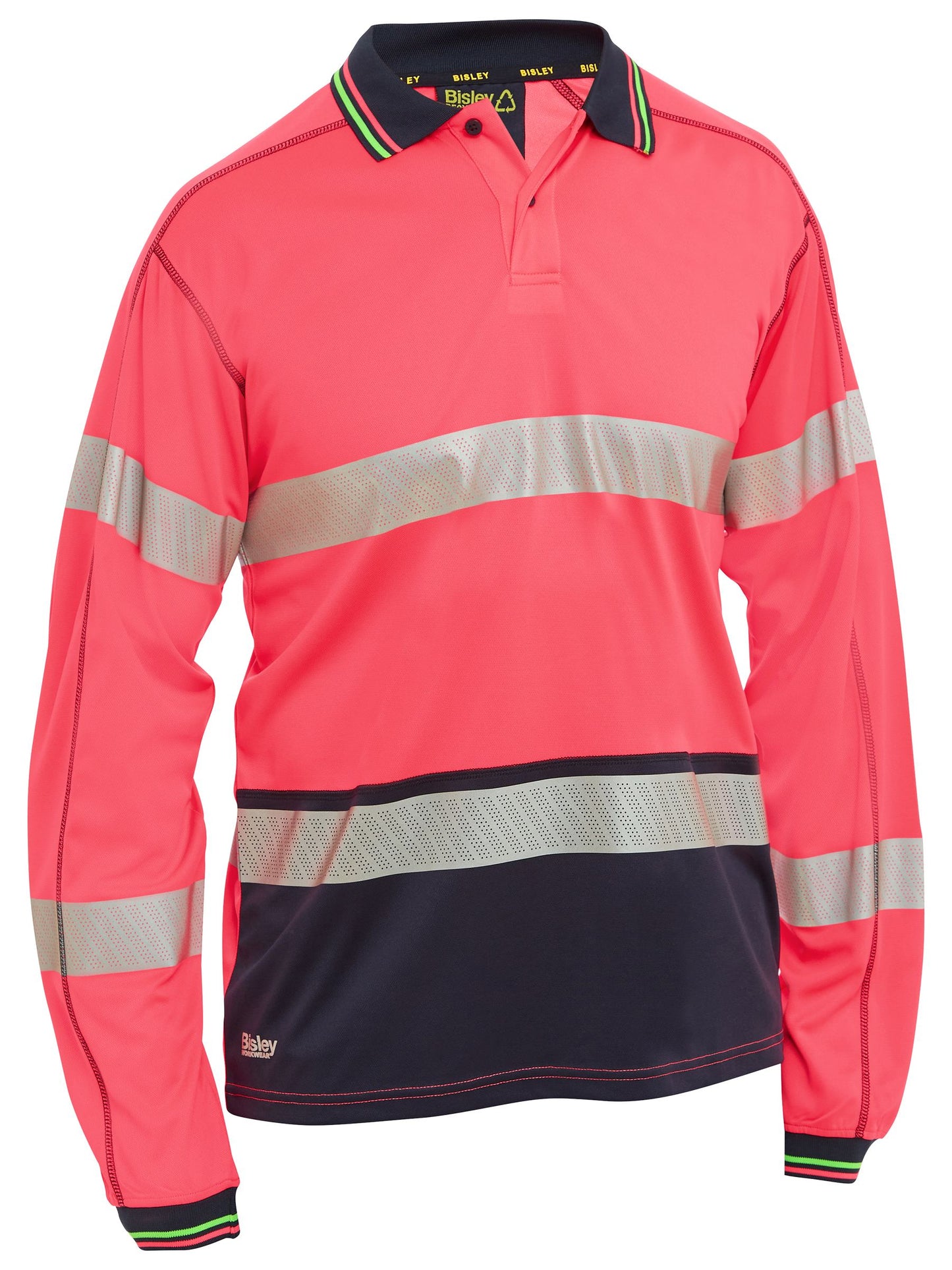 Taped Hi Vis Polyester Mesh Polo - 1 - Polo
