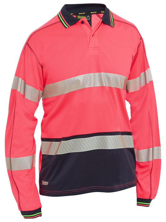 Taped Hi Vis Polyester Mesh Polo