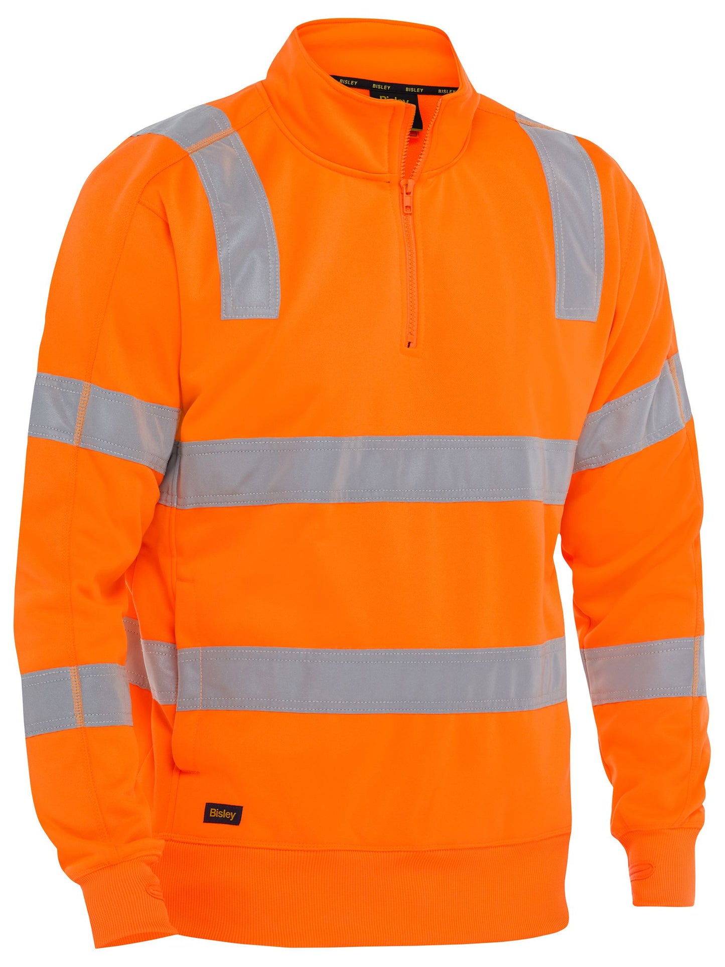 Taped hi Vis 1/4 Zip Pullover - 1 - Fleece