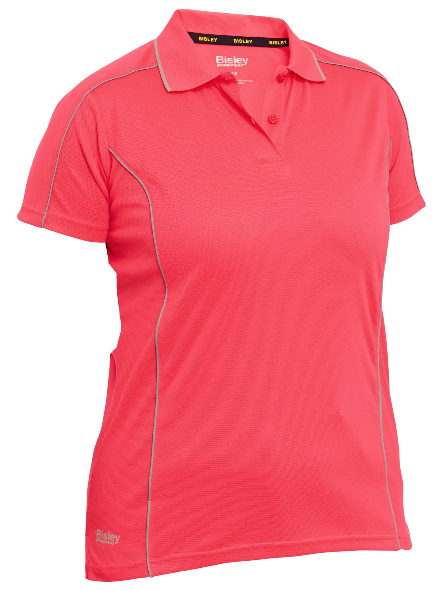 Women's Cool Mesh Polo with Reflective Piping - 3 - Polo