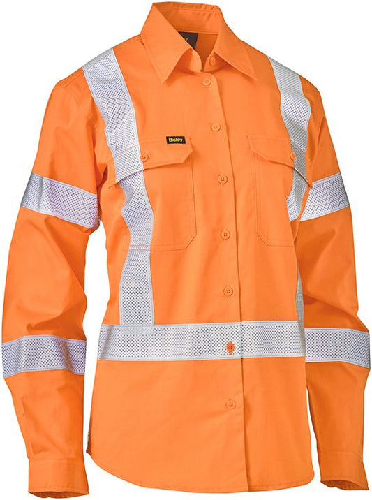 Women's X Taped Biomotion Hi Vis Cool Lightweight Drill Shirt