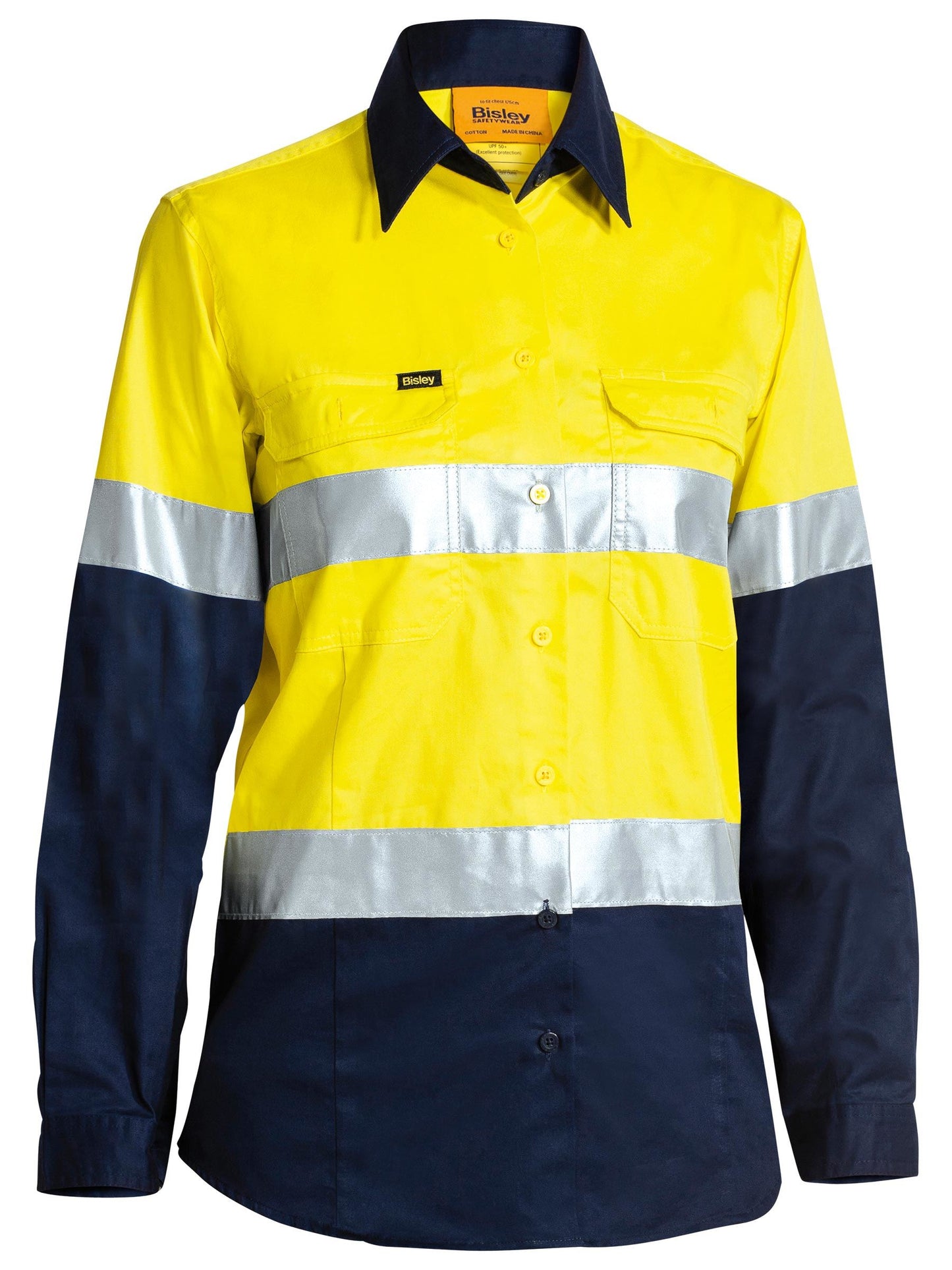 Women's Taped Hi Vis Cool Lightweight Drill Shirt