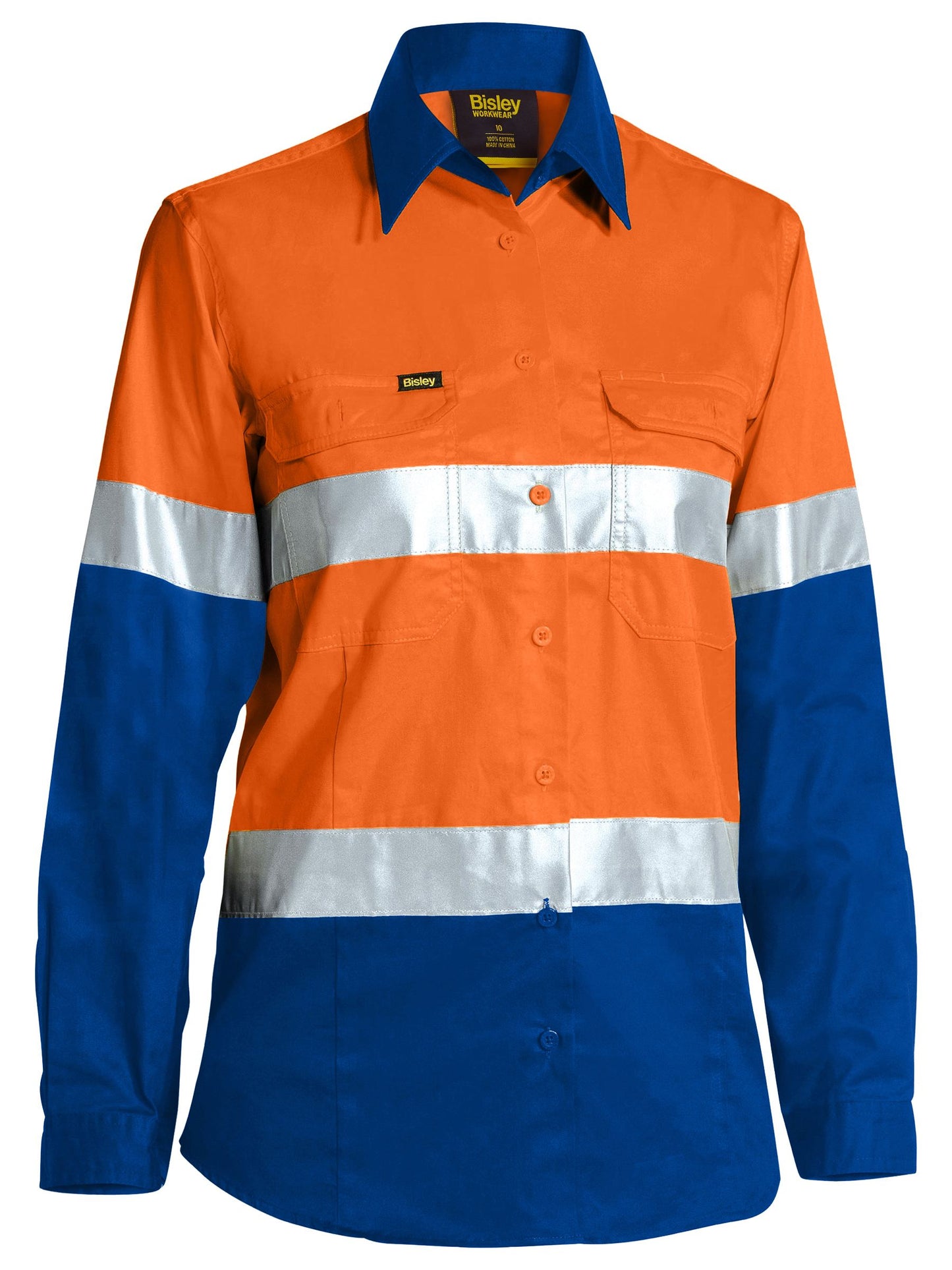 Women's Taped Hi Vis Cool Lightweight Drill Shirt