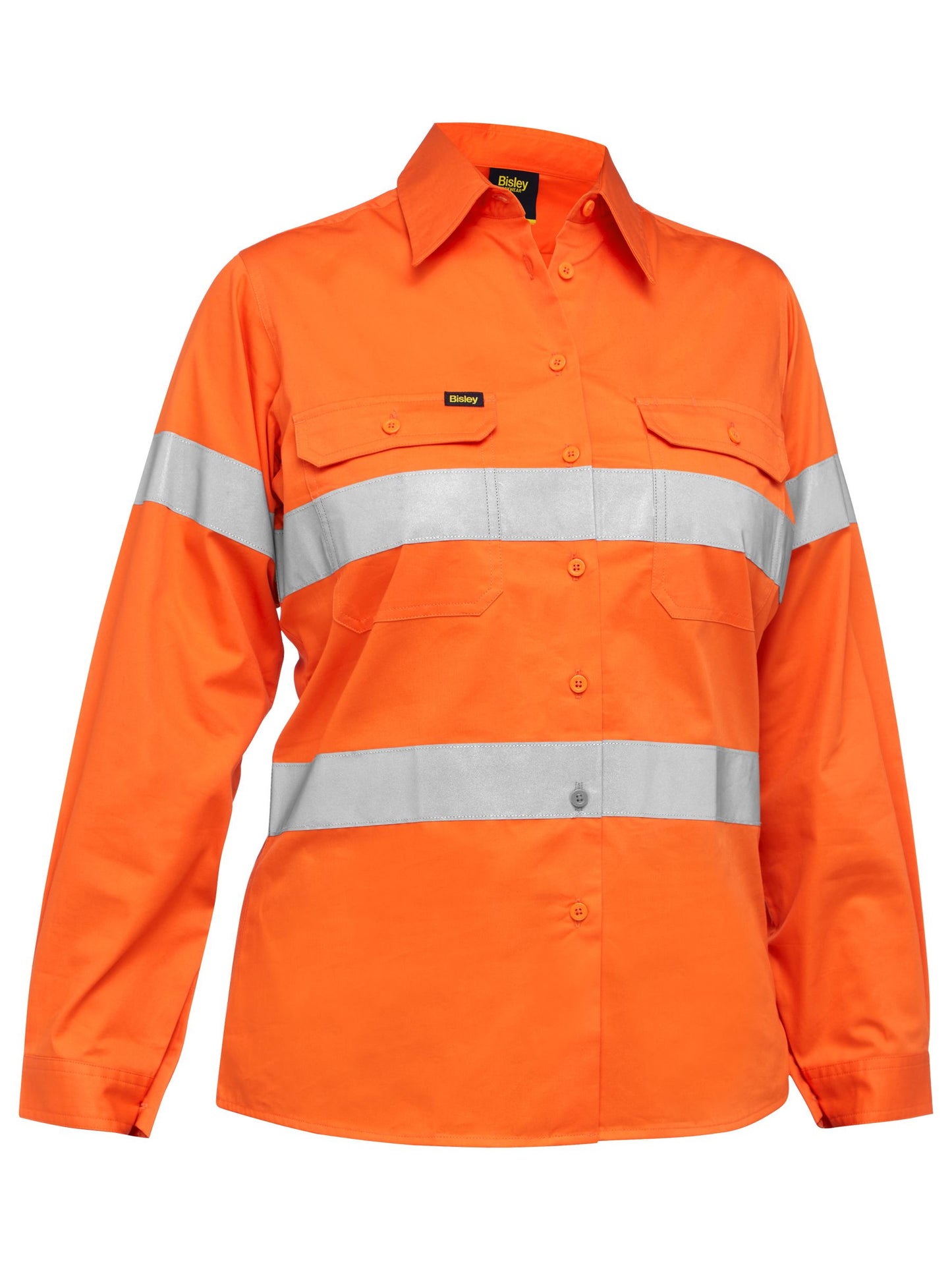 Women's Taped Hi Vis Cool Lightweight Drill Shirt - 3 - Shirt