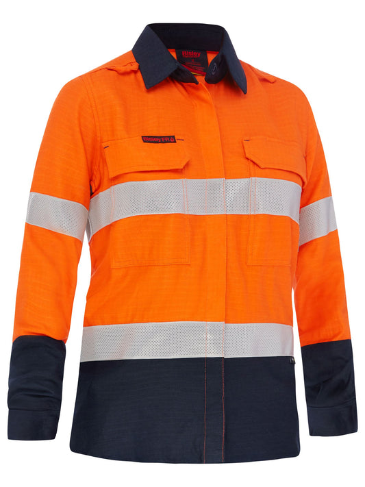 Apex 160 Women's Taped Hi Vis FR Ripstop Vented Shirt
