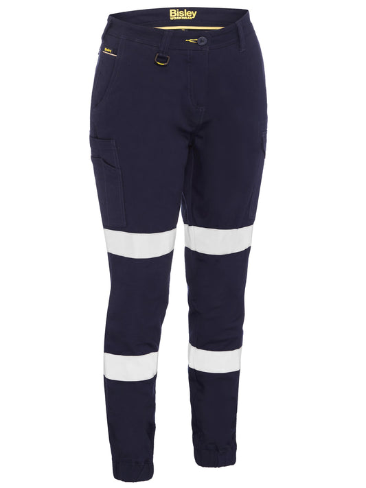 Women's Taped Cotton Cargo Cuffed Pants