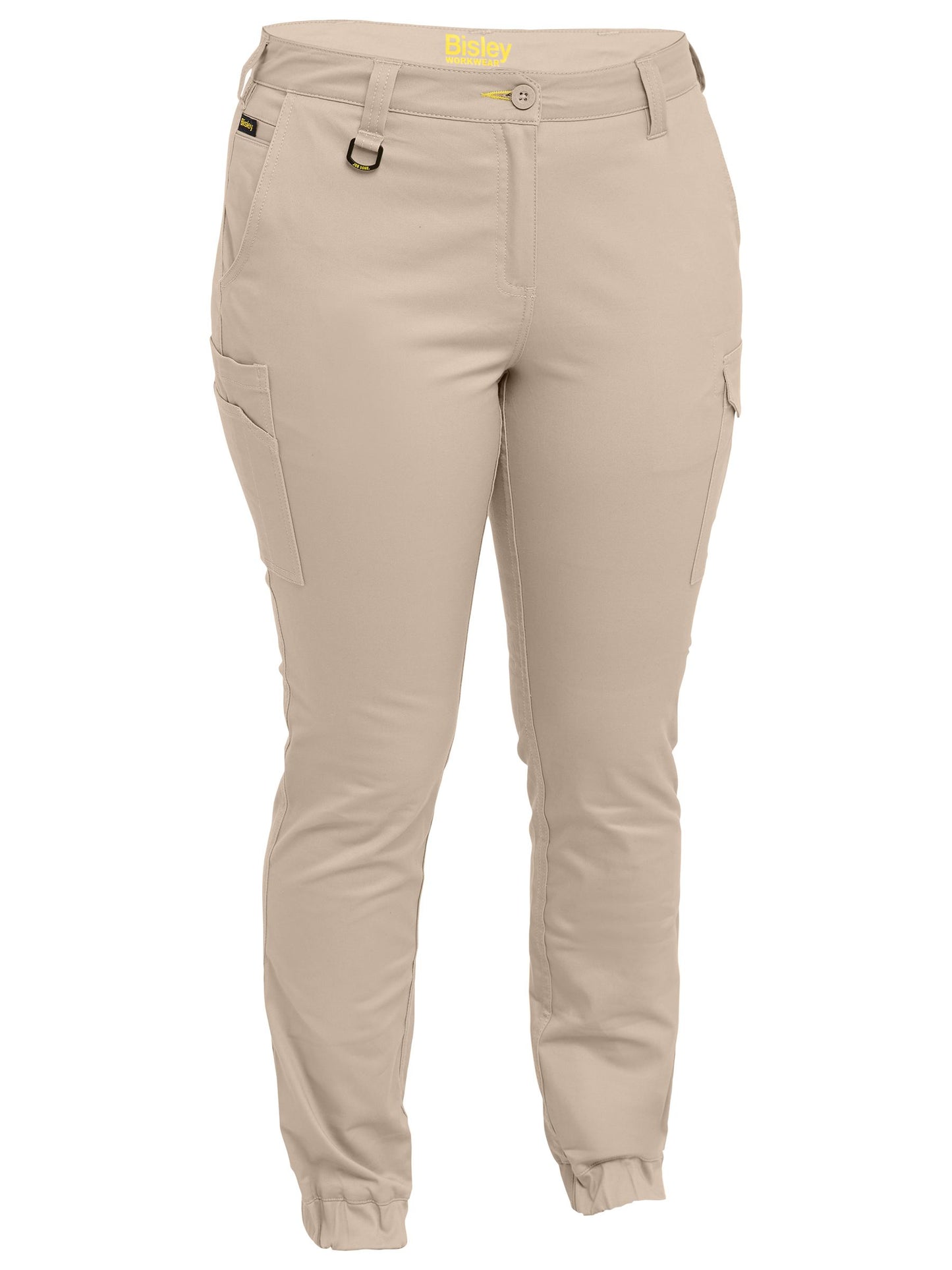 Women's Cotton Cargo Cuffed Pants - 4 - Pants