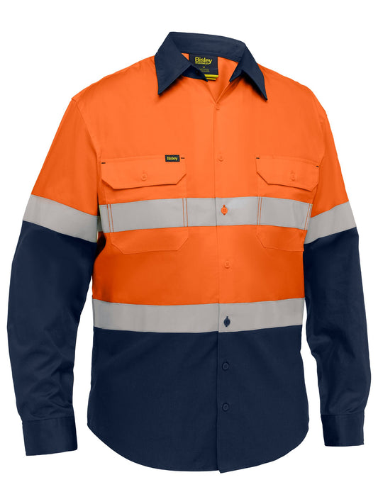 Industrial Taped Hi Vis Cool Lighweight Vented Shirt