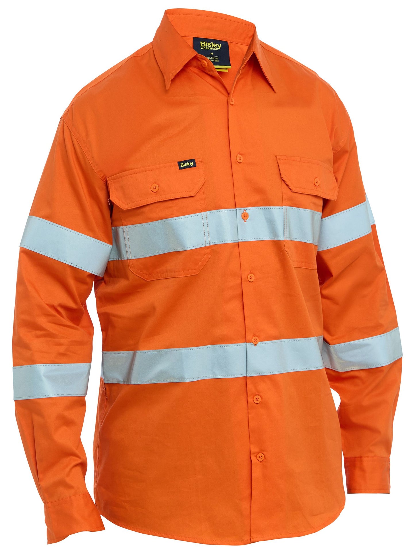 Taped Hi Vis Cool Lightweight Drill Shirt - 1 - Shirt