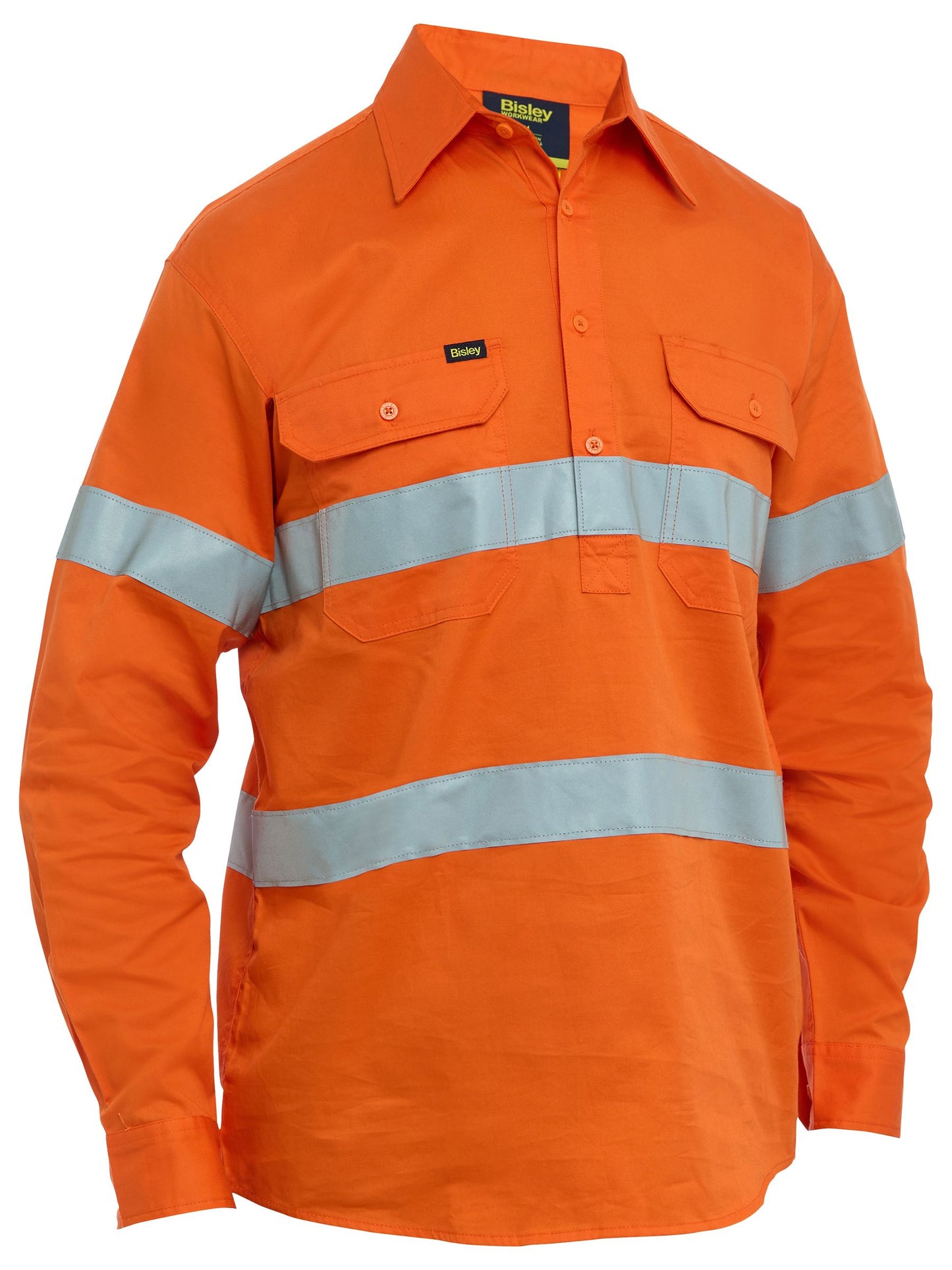 Taped Hi Vis Cool Lightweight Closed Front Shirt - 1