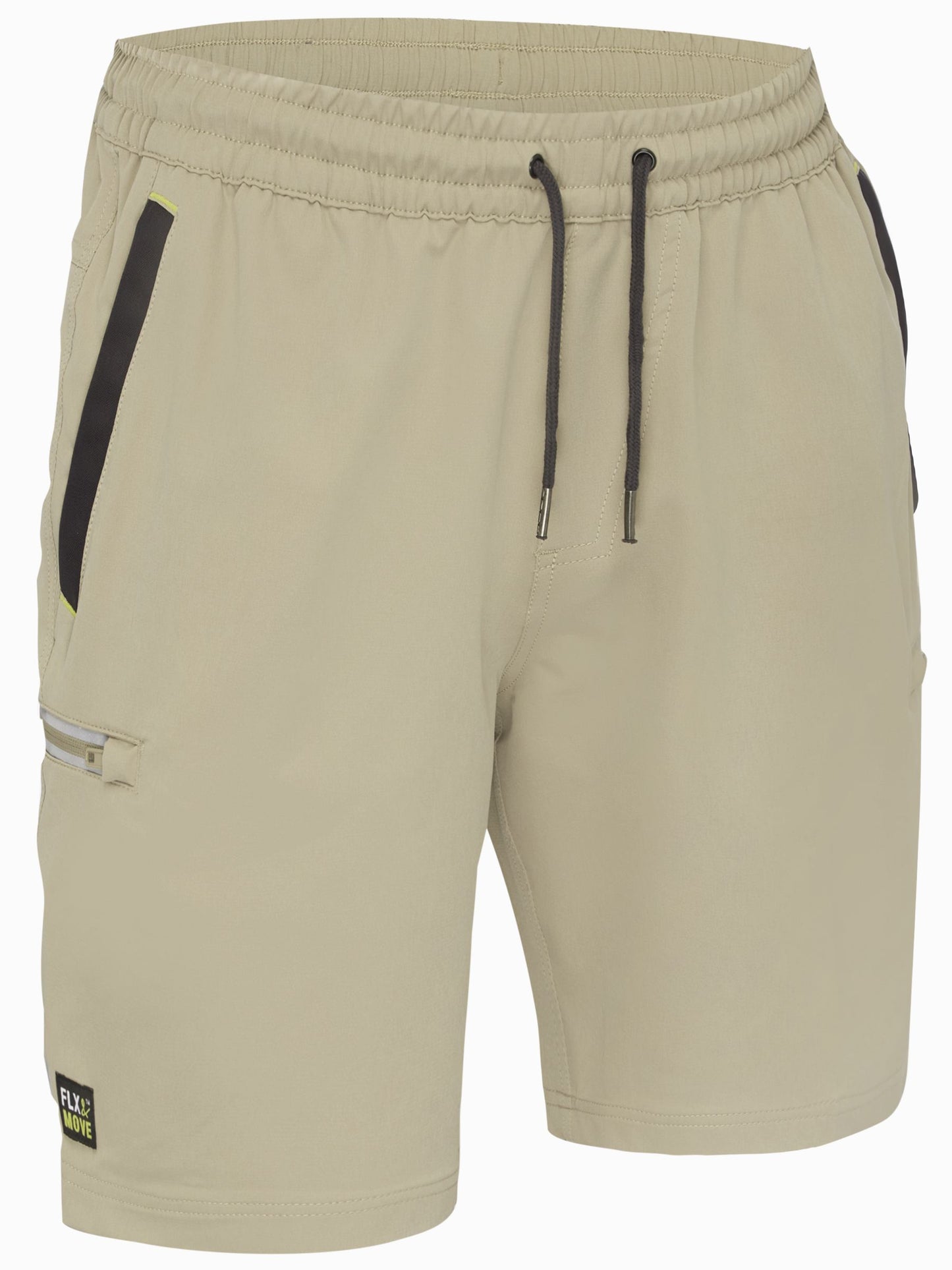 Flx & Move™ 4-Way Stretch Elastic Waist Cargo Short - 5 - Shorts