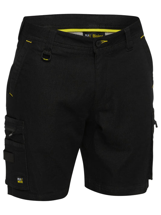 Flx and Move™ Stretch Denim Zip Cargo Shorts