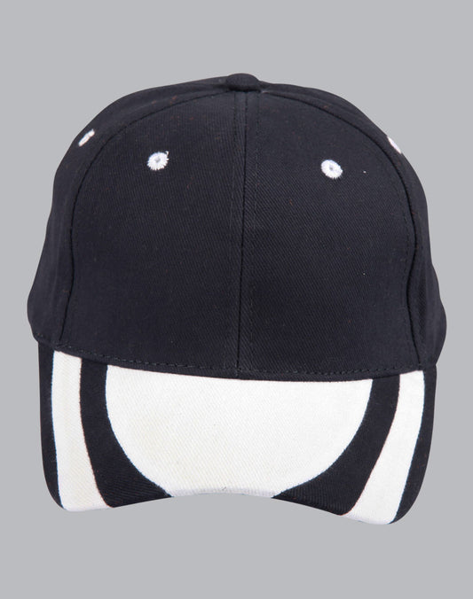 contrast peak structured cap.