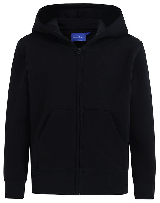 Kid's full-zip fleecy hoodie