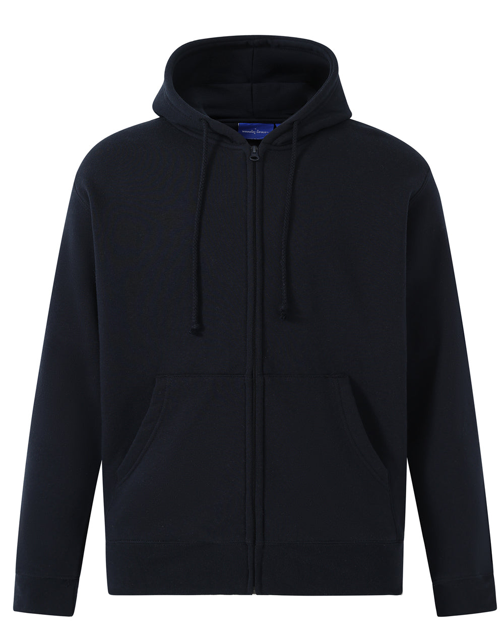 Men's full-zip fleecy hoodie