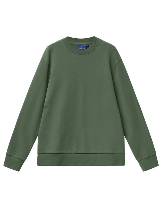 Unisex Airlayered CVC Crew Neck Sweater