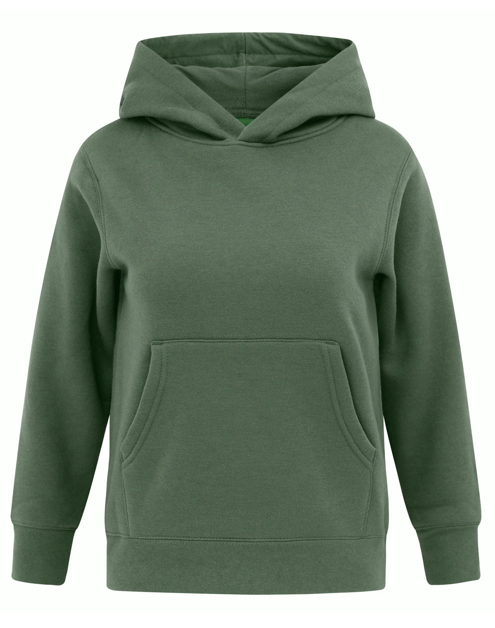 Kids' Close Front  Contrast Fleecy Hoodie