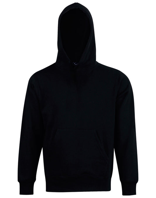 Kids' Close Front  Contrast Fleecy Hoodie