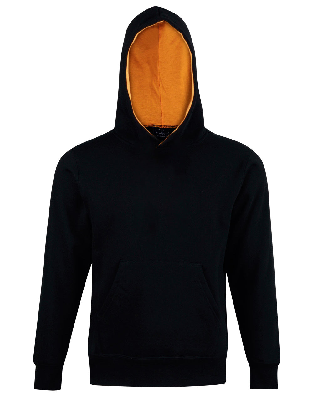Kids' Close Front  Contrast Fleecy Hoodie