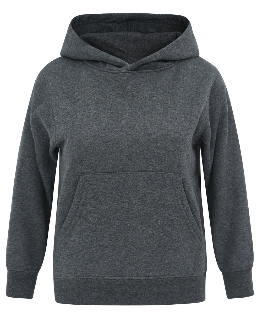 Kids' Close Front  Contrast Fleecy Hoodie