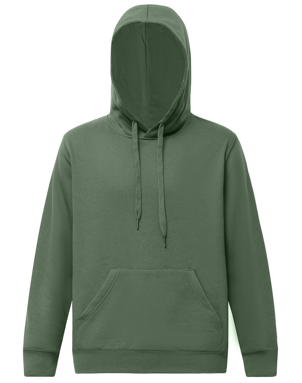Adult's Close Front  Contrast Fleecy Hoodie