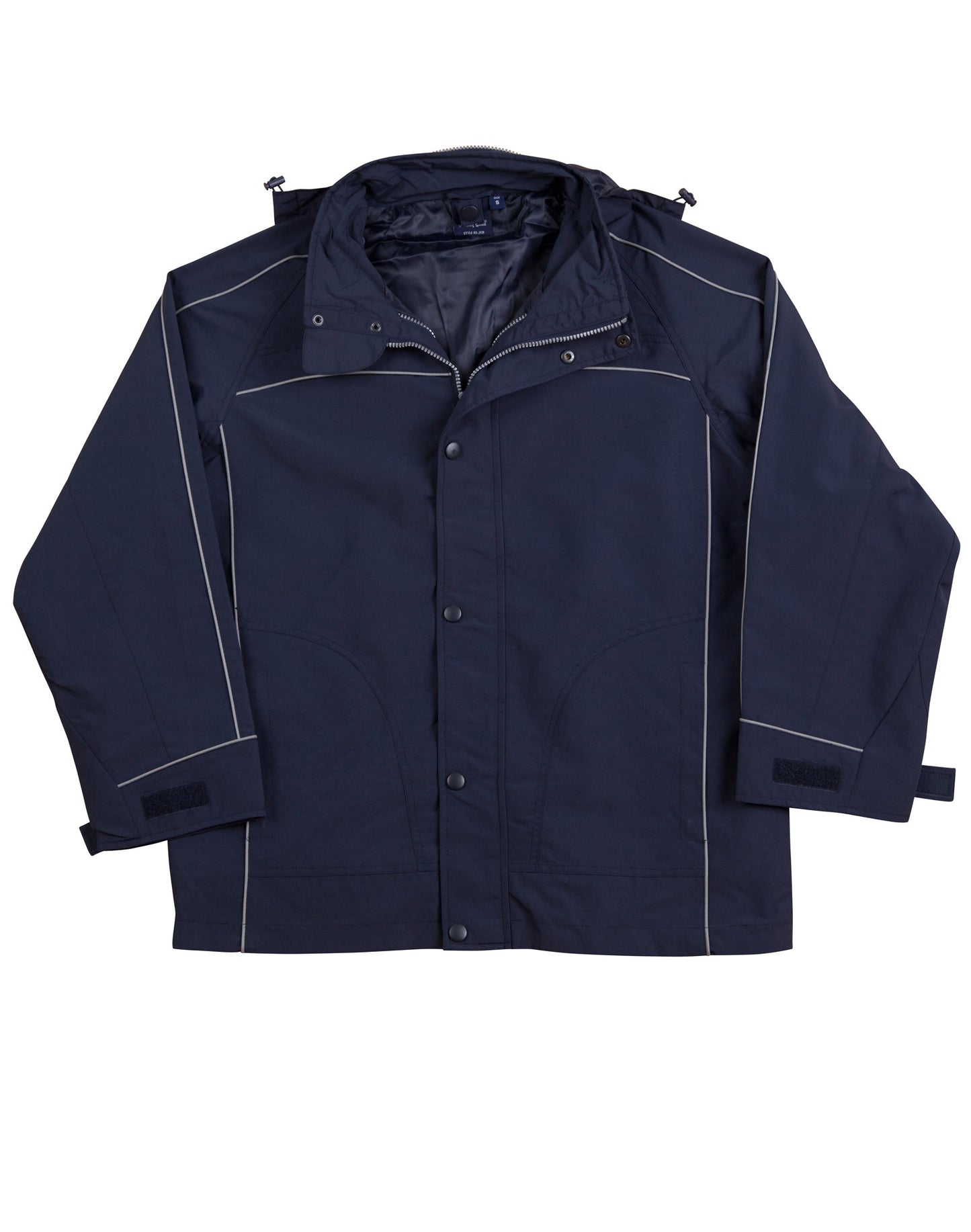 3 in 1 Jacket, silver relective piping