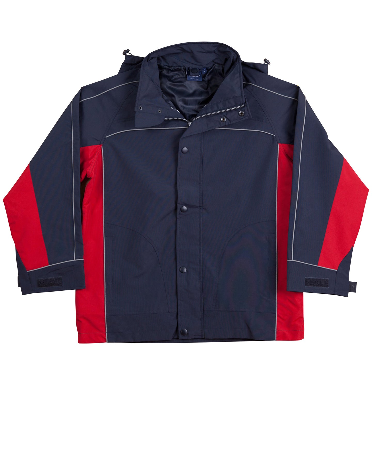 3 in 1 Jacket, silver relective piping