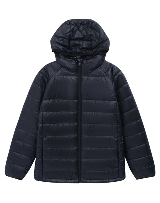 Kids' Sustainable Lightweight Hooded Puffer Jacket
