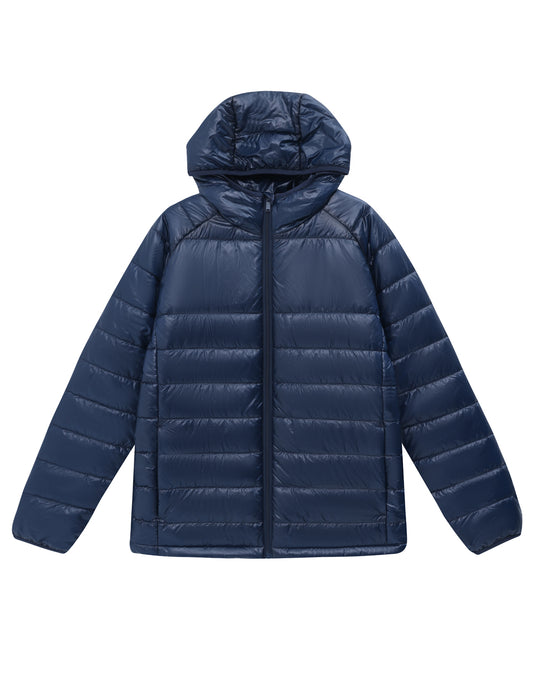 Adult's Sustainable Lightweight Hooded Puffer Jacket