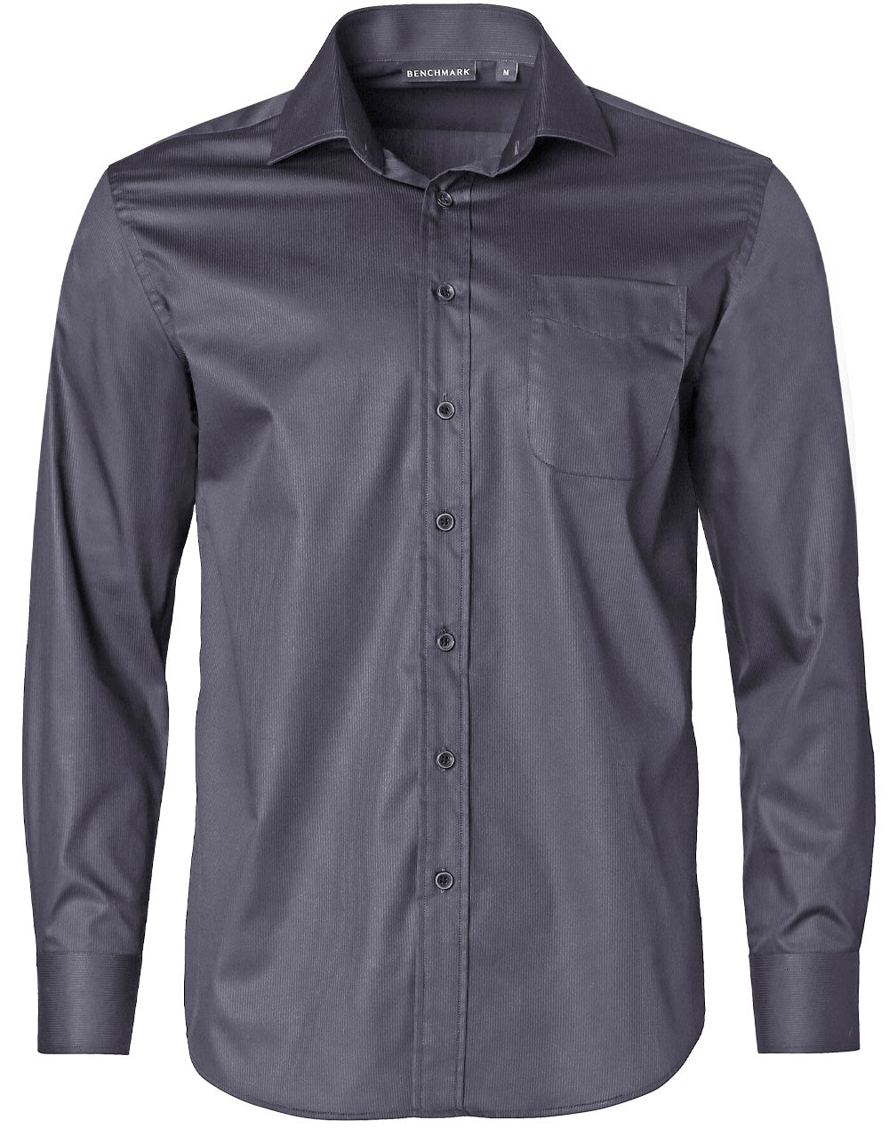 Men's Dobby Striped Taped L/S Shirt