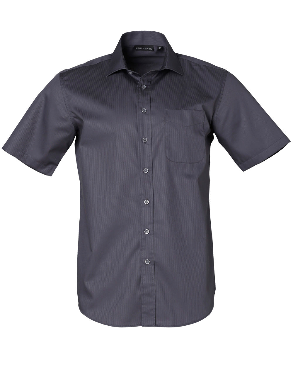 Men's Dobby Striped Taped S/S Shirt