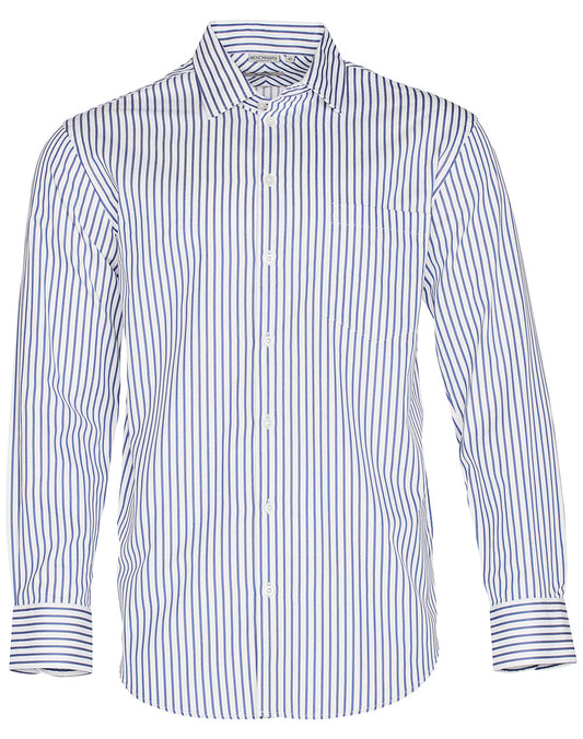 Men's Sateen Stripe L/S Shirt