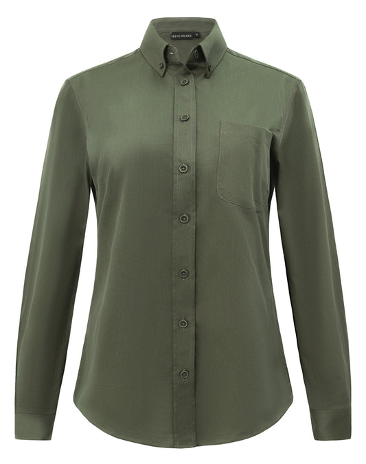 Ladies' Smart Casual Cotton Blend L/S Shirt