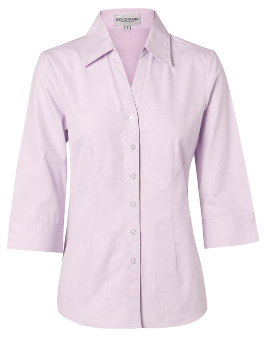 Women's CVC Oxford 3/4 Sleeve Shirt