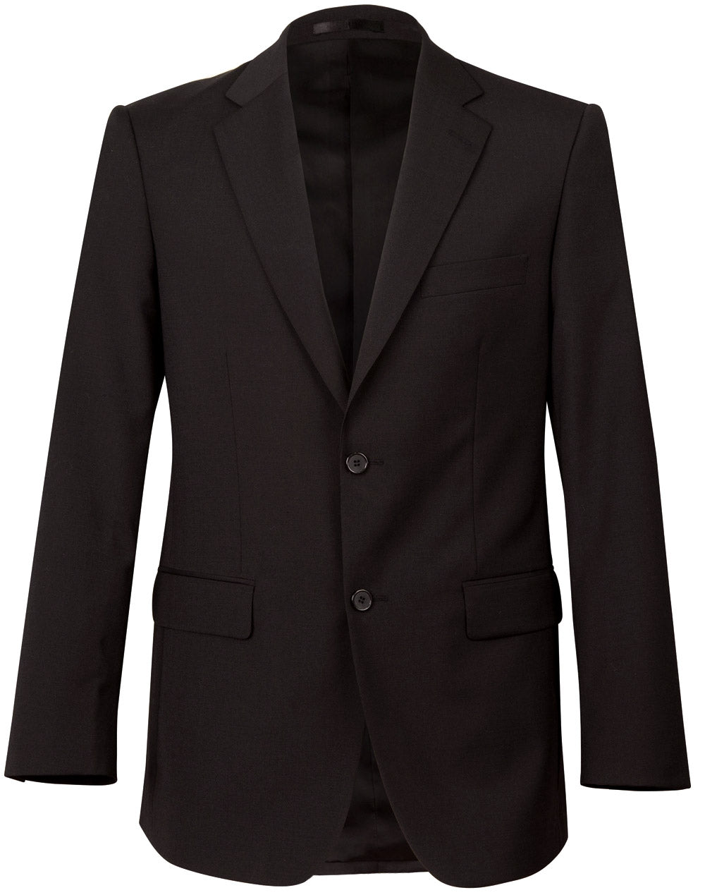 Men's Two Buttons Jacket in Wool Stretch