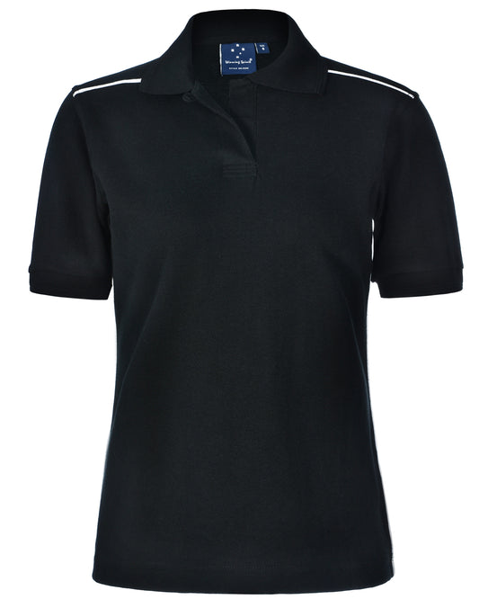 ladies' pure cotton contrast piping
