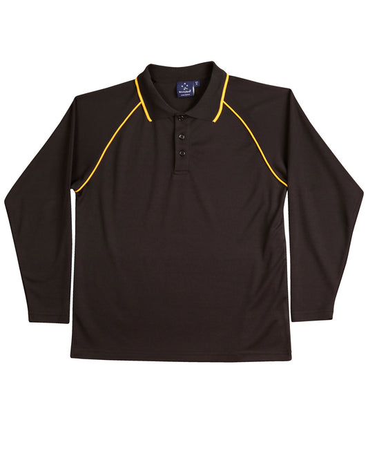 Kid's cooldry raglan L/S polo