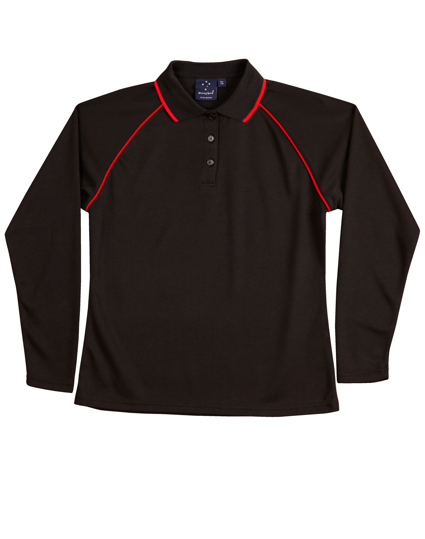 Ladies' cooldry raglan L/S polo