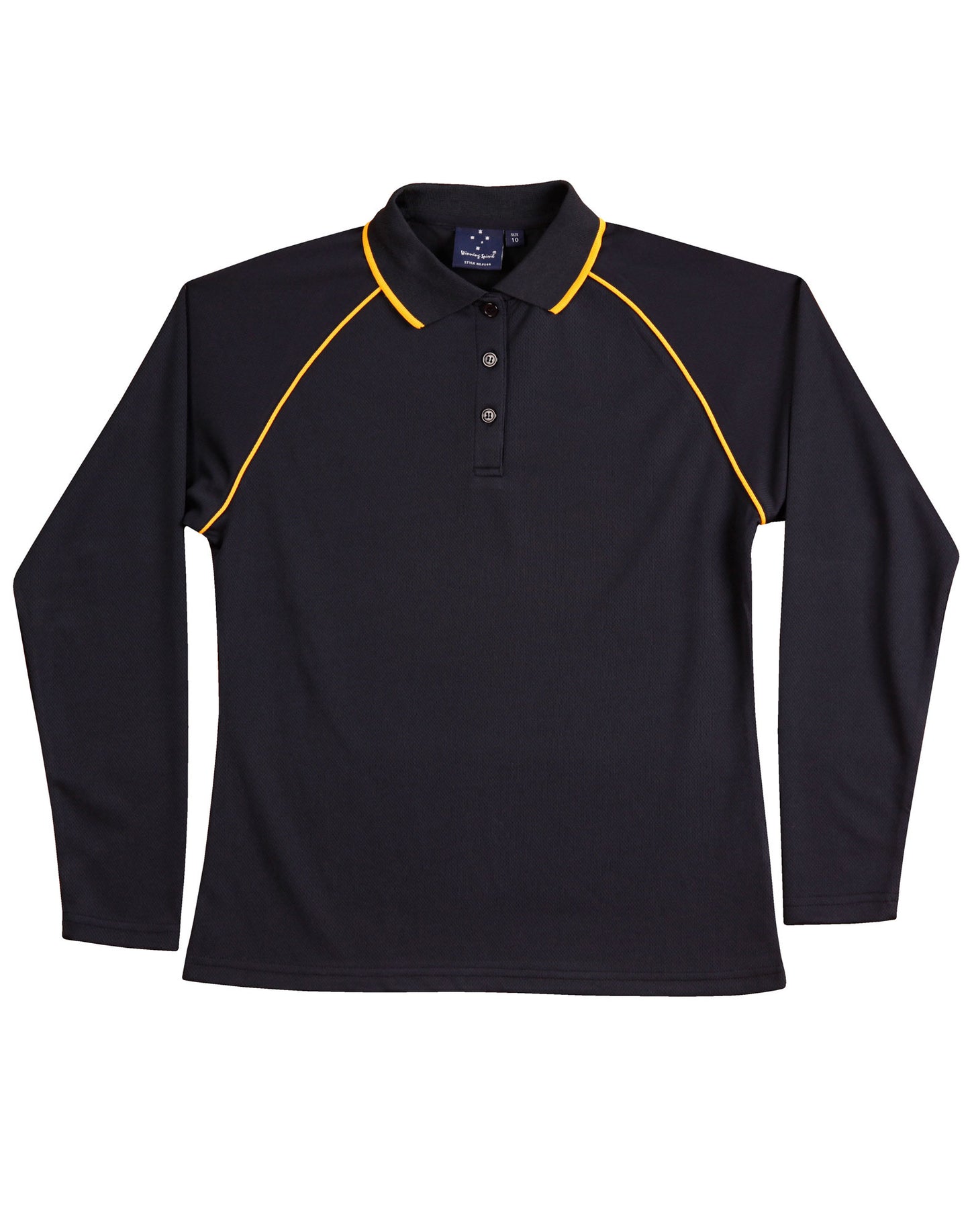 Ladies' cooldry raglan L/S polo