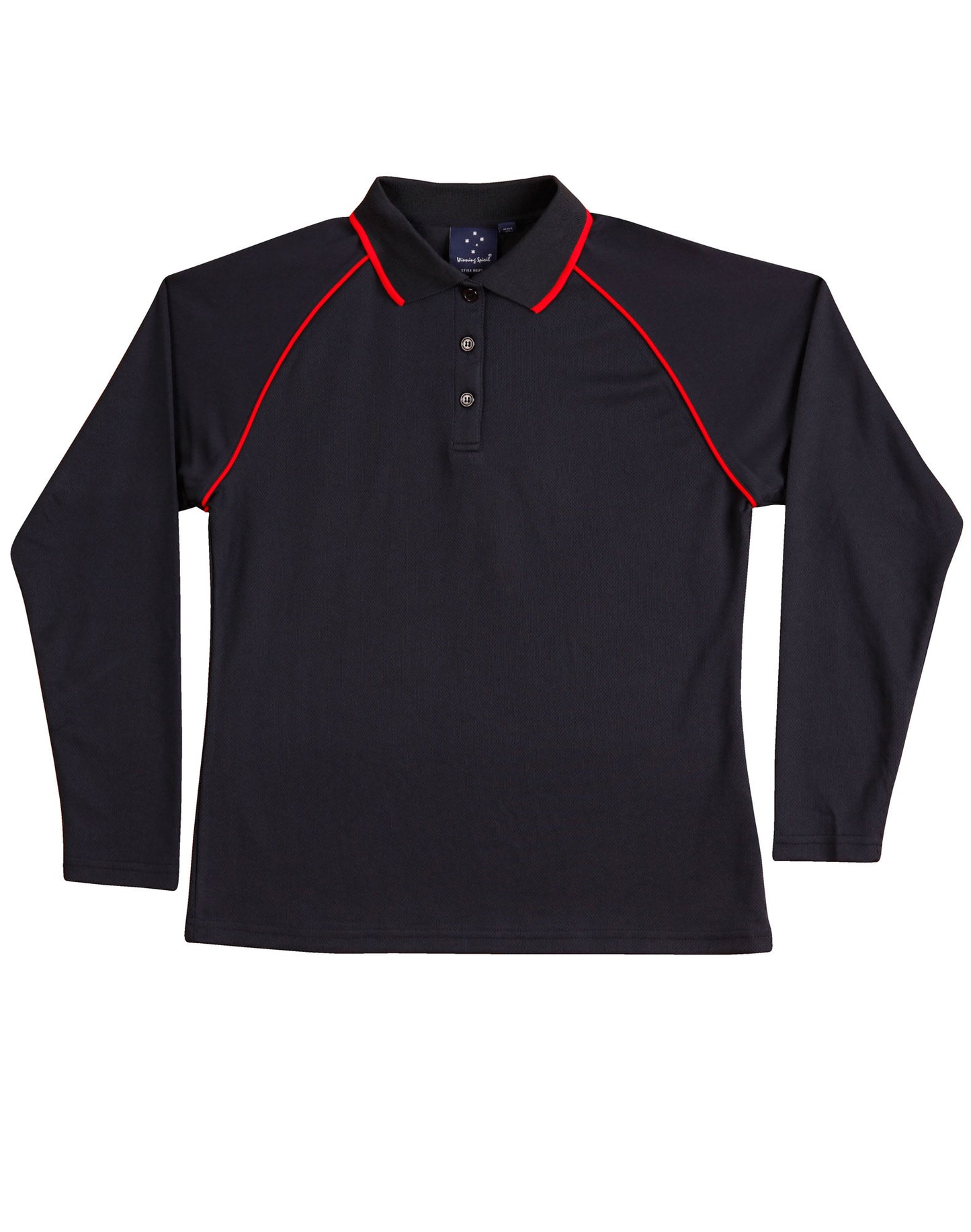 Ladies' cooldry raglan L/S polo