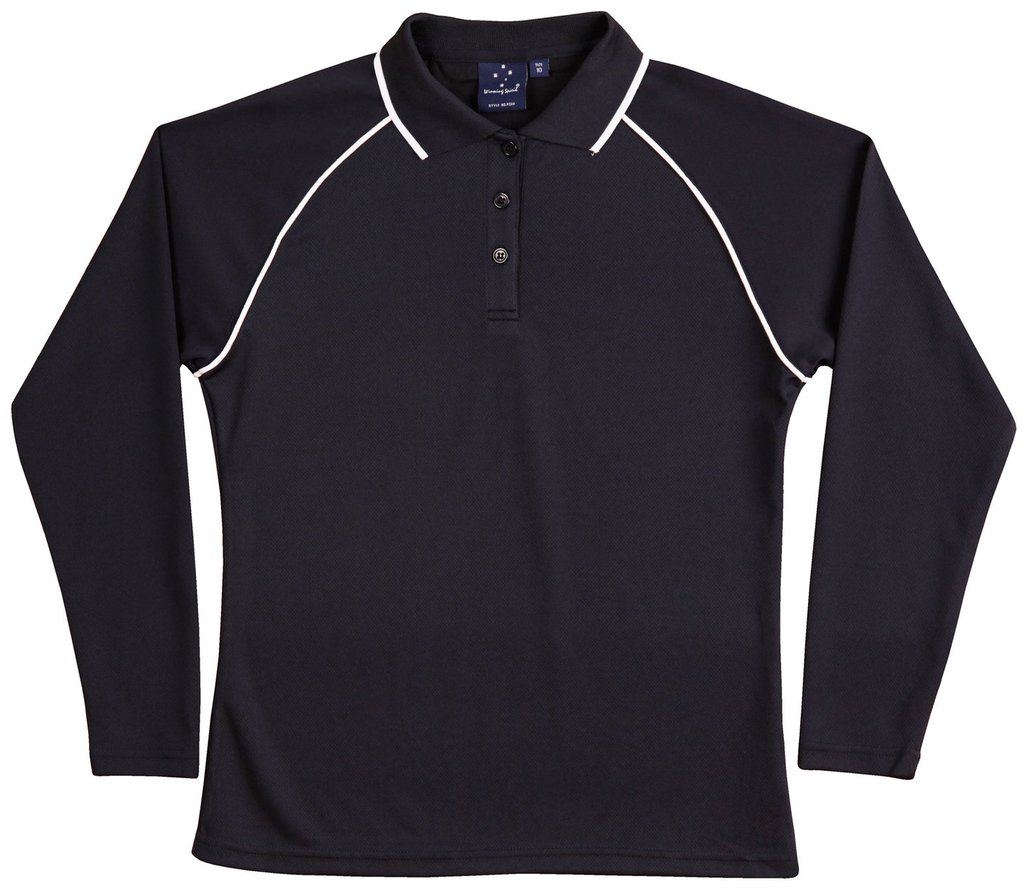 Ladies' cooldry raglan L/S polo