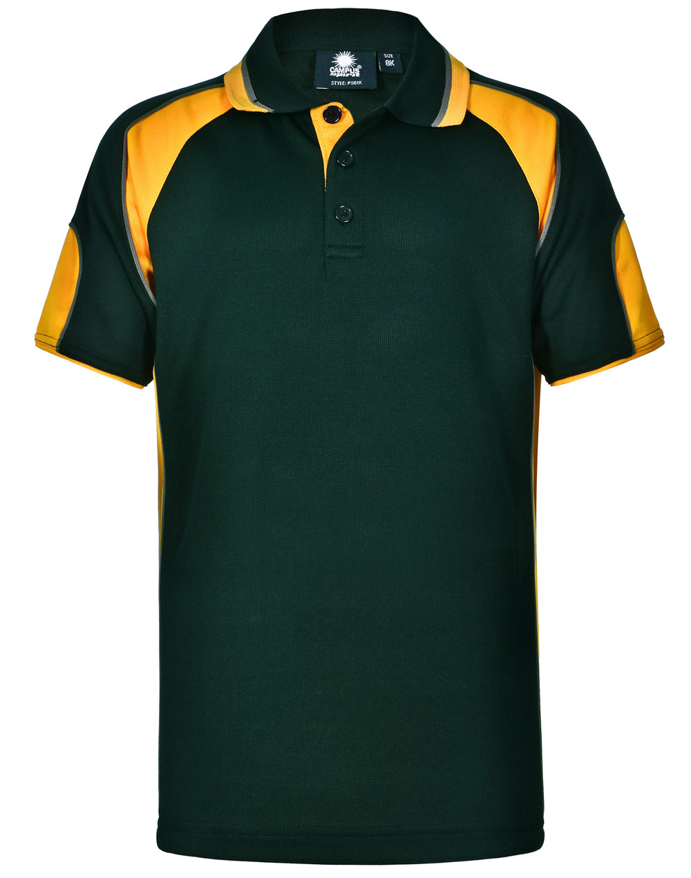 Kid's Cooldry Contrast Polo With Sleeve Panel