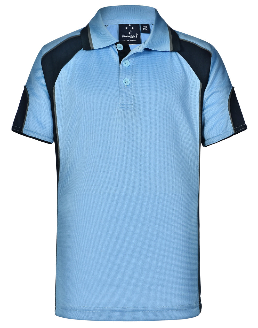 Kid's Cooldry Contrast Polo With Sleeve Panel