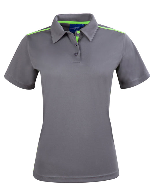 Ladies' rapid cool short sleeve contrast polo