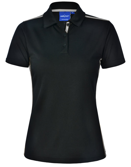 Ladies' rapid cool short sleeve contrast polo