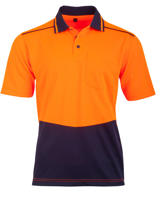 Unisex Hi-Vis Bamboo Charcoal S/S Polo