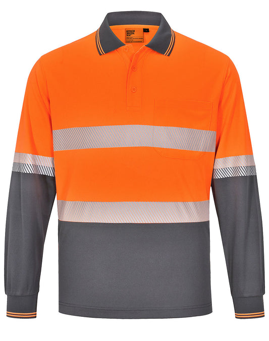 Unisex Cooldry Segmented Safety L/S Polo