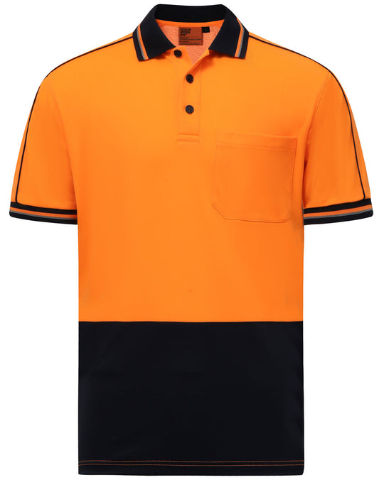 Hi-Vis Sustainable Cool-Breeze Truedry Safety S/S Polo