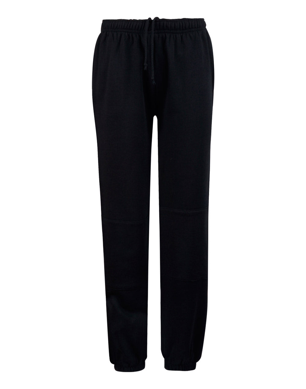 Kid's fleecy trackpants with Zip, Cuffs and knee padding